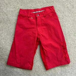 POC Sweden Men Mountain Biking Shorts Red Size XS 12.5” Inseam Outdoor Active.